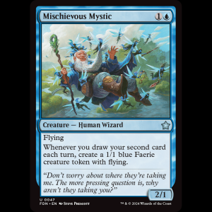 MTG Mischievous Mystic Foundations fdn#47