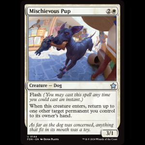 MTG Mischievous Pup Foundations fdn#144