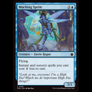 MTG Mocking Sprite Foundations fdn#159