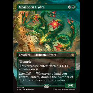 MTG Mossborn Hydra Foundations fdn#337