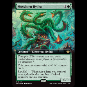 MTG Mossborn Hydra Foundations fdn#471