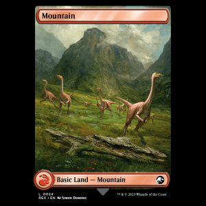 MTG Mountain // Mountain Jurassic World Collection rex#24