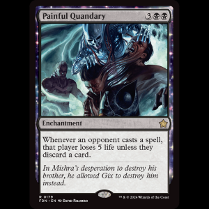 MTG Painful Quandary Foundations fdn#179