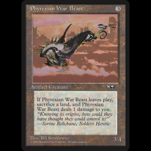 MTG Bestia de guerra pirexiana (Phyrexian War Beast) Alliances all#127b