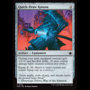 MTG Quick-Draw Katana Foundations fdn#130