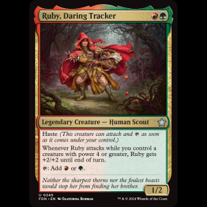 MTG Ruby, Daring Tracker Foundations fdn#245