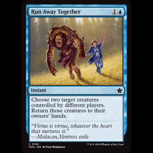 MTG Run Away Together Foundations fdn#162