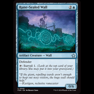 MTG Rune-Sealed Wall Foundations fdn#49