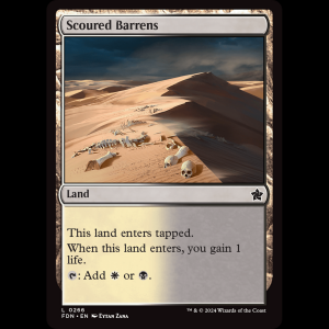 MTG Scoured Barrens Foundations fdn#266