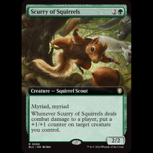 MTG Scurry of Squirrels Bloomburrow Commander blc#66