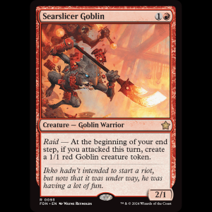 MTG Searslicer Goblin Foundations fdn#93