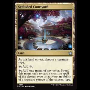 MTG Secluded Courtyard Foundations fdn#267