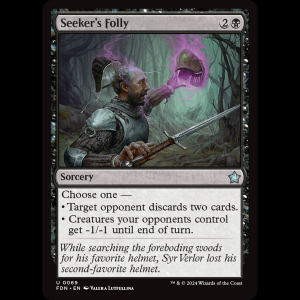 MTG Seeker's Folly Foundations fdn#69