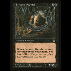 MTG Guerrero serpiente (Serpent Warrior) Portal por#109