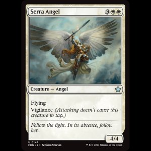 MTG Serra Angel Foundations fdn#147