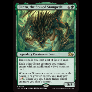 MTG Slinza, the Spiked Stampede Foundations Jumpstart j25#55