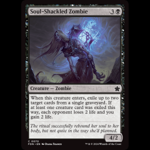 MTG Soul-Shackled Zombie Foundations fdn#70