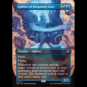 MTG Sphinx of Forgotten Lore Foundations fdn#314