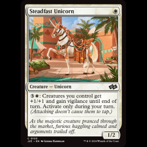 MTG Steadfast Unicorn Foundations Jumpstart j25#103