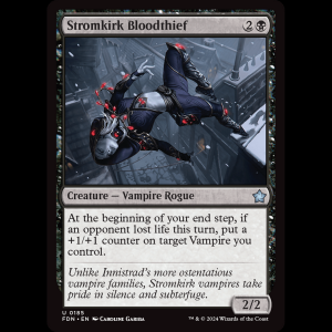 MTG Stromkirk Bloodthief Foundations fdn#185