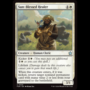 MTG Sun-Blessed Healer Foundations fdn#25