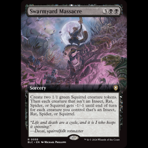 MTG Swarmyard Massacre Bloomburrow Commander blc#55