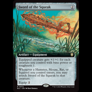 MTG Sword of the Squeak Bloomburrow Commander blc#72