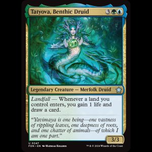 MTG Tatyova, Benthic Druid Foundations fdn#247