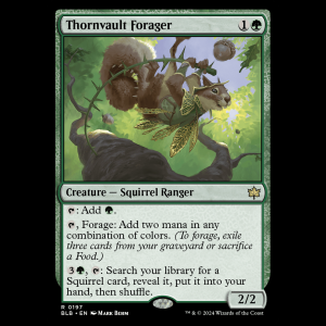 MTG Thornvault Forager Bloomburrow blb#197