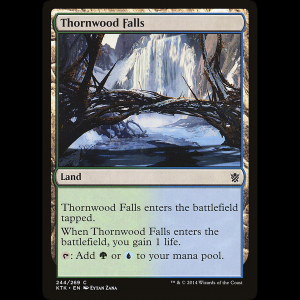 MTG Thornwood Falls Khans of Tarkir ktk#244