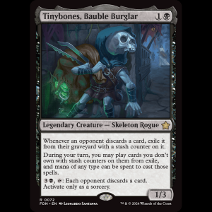 MTG Tinybones, Bauble Burglar Foundations fdn#72