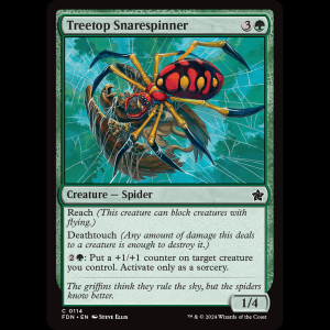 MTG Treetop Snarespinner Foundations fdn#114