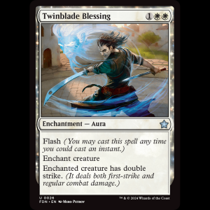 MTG Twinblade Blessing Foundations fdn#26