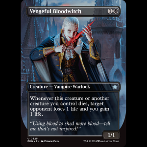 MTG Vengeful Bloodwitch Foundations fdn#325