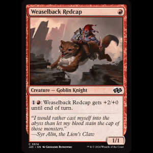 MTG Weaselback Redcap Foundations Jumpstart j25#614