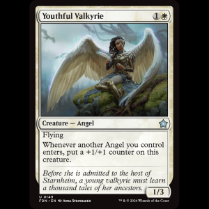 MTG Youthful Valkyrie Foundations fdn#149