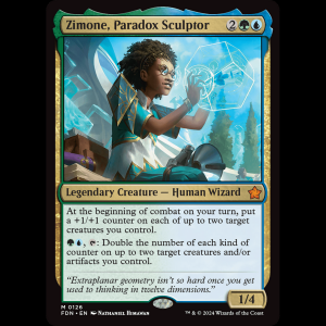 MTG Zimone, Paradox Sculptor Foundations fdn#126