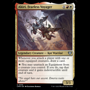 MTG Akiri, Fearless Voyager Commander Masters cmm#335