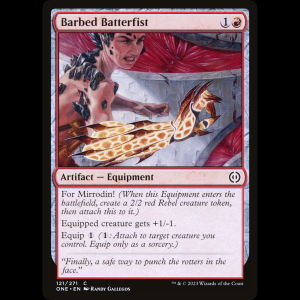 MTG Guantelete vil con pinchos (Barbed Batterfist) Phyrexia: All Will Be One one#121