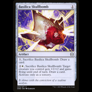 MTG Bombacráneo de la Basílica (Basilica Skullbomb) Phyrexia: All Will Be One one#224