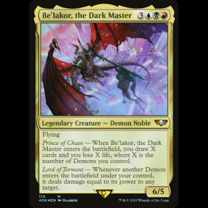 MTG Be'lakor, the Dark Master Warhammer 40,000 Commander 40k#172