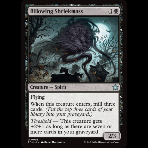 MTG Billowing Shriekmass Foundations fdn#56