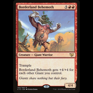 MTG Borderland Behemoth Commander 2015 c15#142