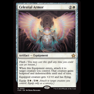 MTG Celestial Armor Foundations fdn#5