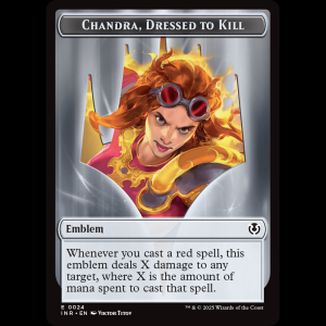 MTG Chandra, Dressed to Kill Emblem Innistrad Remastered Tokens tinr#24