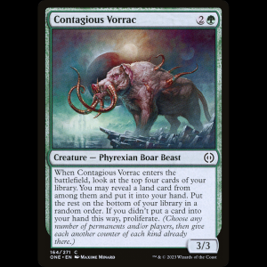 MTG Contagious Vorrac Phyrexia: All Will Be One one#164