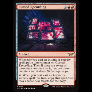 MTG Cursed Recording Duskmourn: House of Horror dsk#131