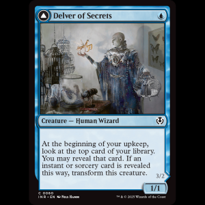 MTG Delver of Secrets // Insectile Aberration Innistrad Remastered inr#60