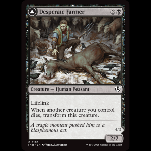 MTG Desperate Farmer // Depraved Harvester Innistrad Remastered inr#105