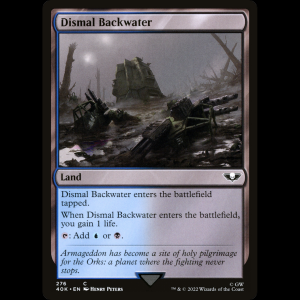 MTG Dismal Backwater Warhammer 40,000 Commander 40k#276